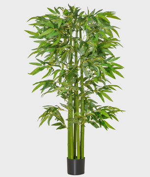 XL Kunst Bamboo Plant 1.60m - Realistisch met Dichte Bladeren en Pot
