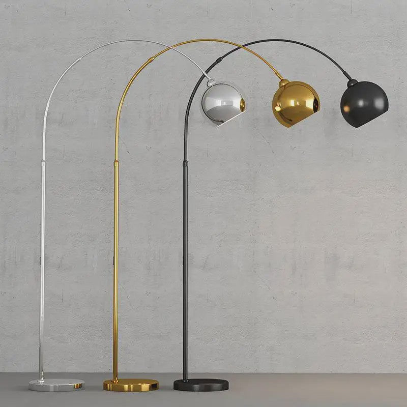Nordic Luxe Boog Plafondlamp - Verstelbare LED Vloerlamp voor Woonkamer & Bedside