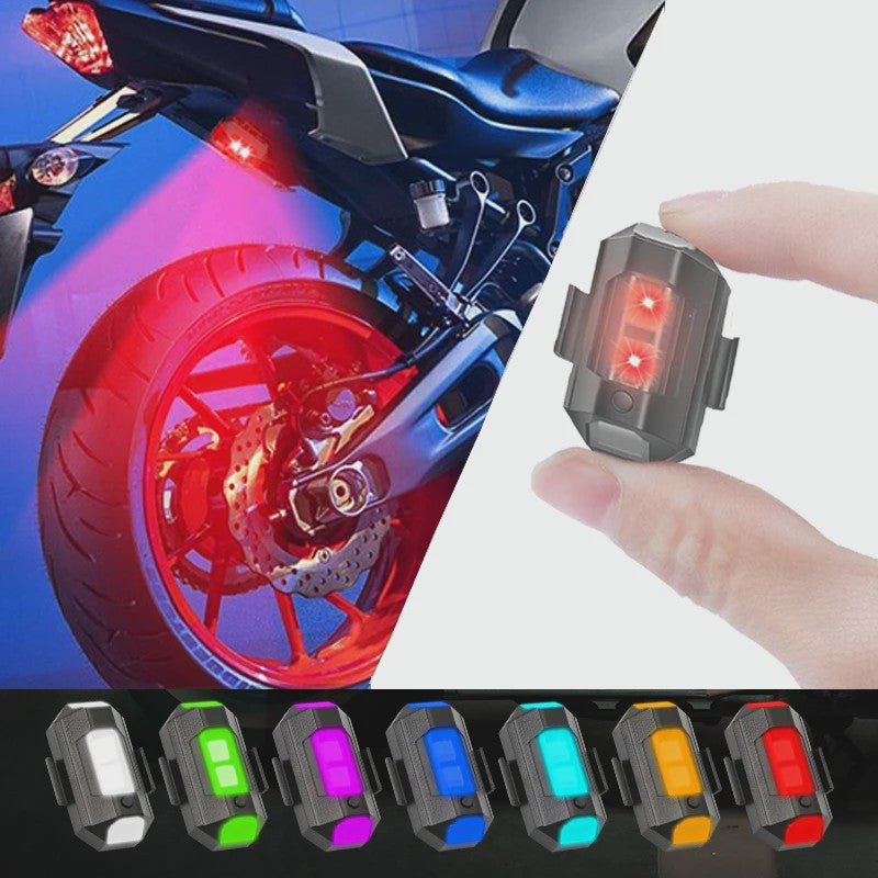 Universeel Mini LED Waarschuwingslicht - 7 Kleuren & 22 Modi - USB Oplaadbaar