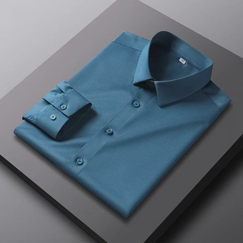 Heren Strijkloos Overhemd met Lange Mouwen - Casual & Zakelijk