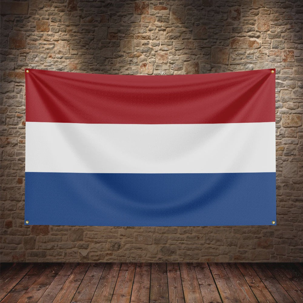 Nederlandse Vlag - Duurzaam Polyester met Messing Oogjes