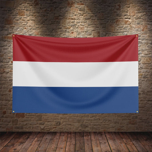 Nederlandse Vlag - Duurzaam Polyester met Messing Oogjes