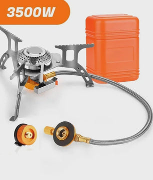 Compacte Camping Gasbrander 3500W - Opvouwbaar & Draagbaar voor Outdoor Avonturen