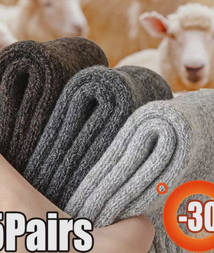 5 Paar Super Dikke Thermosokken Heren & Dames - Winter Warm & Anti-Koud