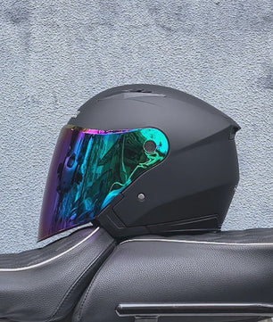 Motorhelm Heren Dames Universeel Vier Seizoenen Dubbel Vizier