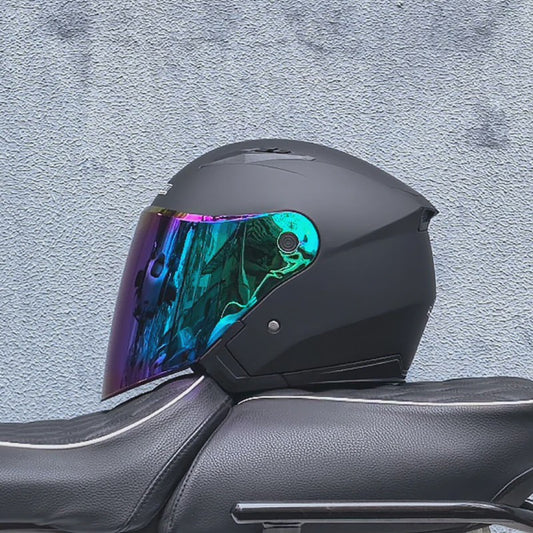 Motorhelm Heren Dames Universeel Vier Seizoenen Dubbel Vizier