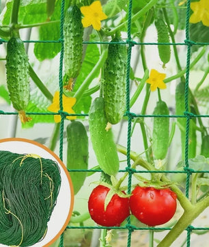 Stevig Klimnet voor Planten & Pergola's - Polyester Tuinnet met Vierkante Mallas