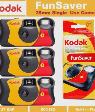 Kodak FunSaver Wegwerpcamera met Flits - Kies 27 of 39 Opnames