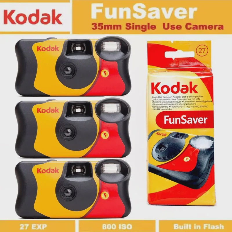 Kodak FunSaver Wegwerpcamera met Flits - Kies 27 of 39 Opnames