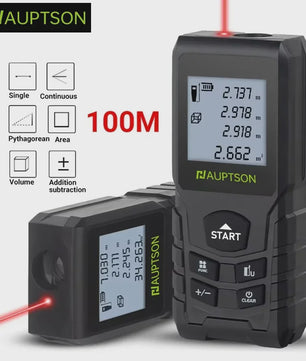 HAUPTSON Laser Afstandsmeter 100M - Precisie Meetinstrument voor Afstand, Oppervlakte en Volume