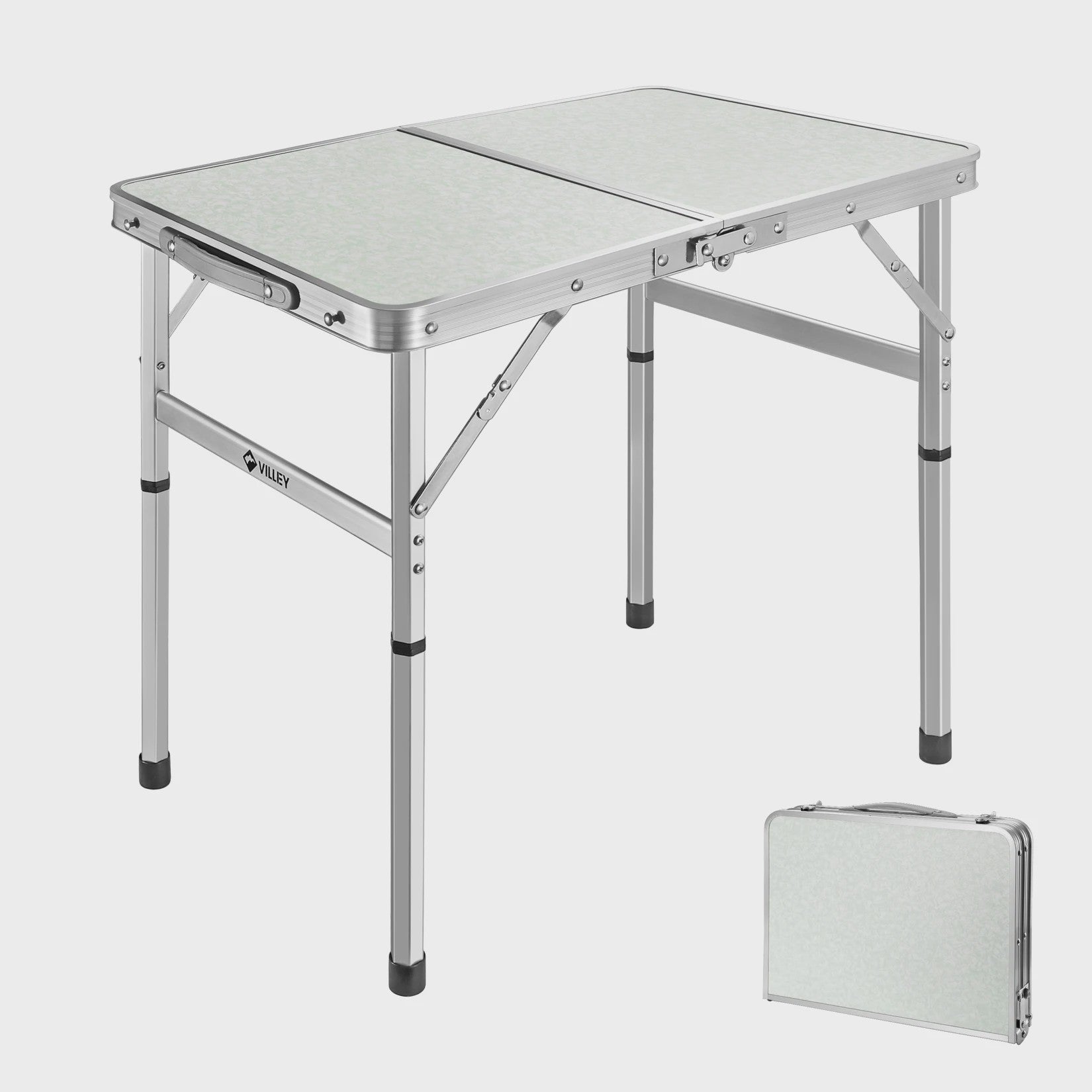 Draagbare Opvouwbare Tafel - Aluminium, Hoogte Verstelbaar voor Camping, Tuin & Picknick