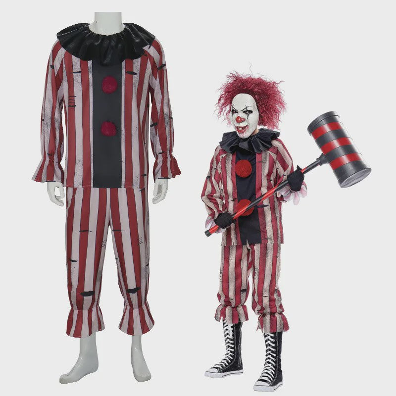 Griezelig Clown Kostuum - Horror Halloween Cosplay voor Heren & Dames