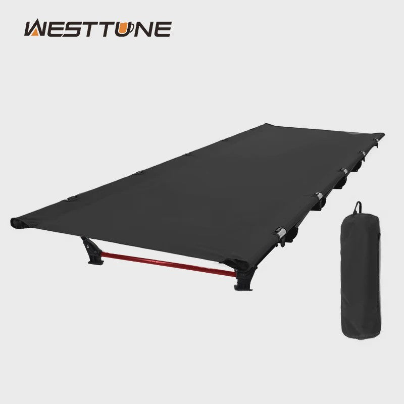 WESTTUNE Ultralichte Camping Cot - Draagbaar Opvouwbaar Kampeerbed van Aluminiumlegering