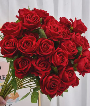 Kunst Rozen Takken - Realistische Kunstbloemen voor Bruiloft & Decoratie (1, 5, 10, 20 stuks)