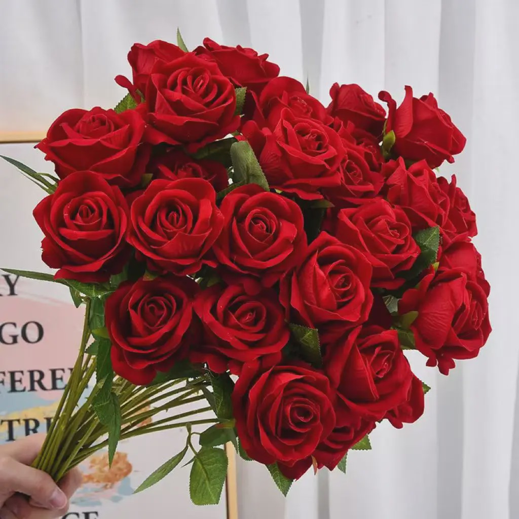 Kunst Rozen Takken - Realistische Kunstbloemen voor Bruiloft & Decoratie (1, 5, 10, 20 stuks)