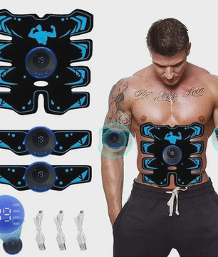 EMS Spierstimulator: Draadloze Trainer voor Buik en Armen met USB Opladen