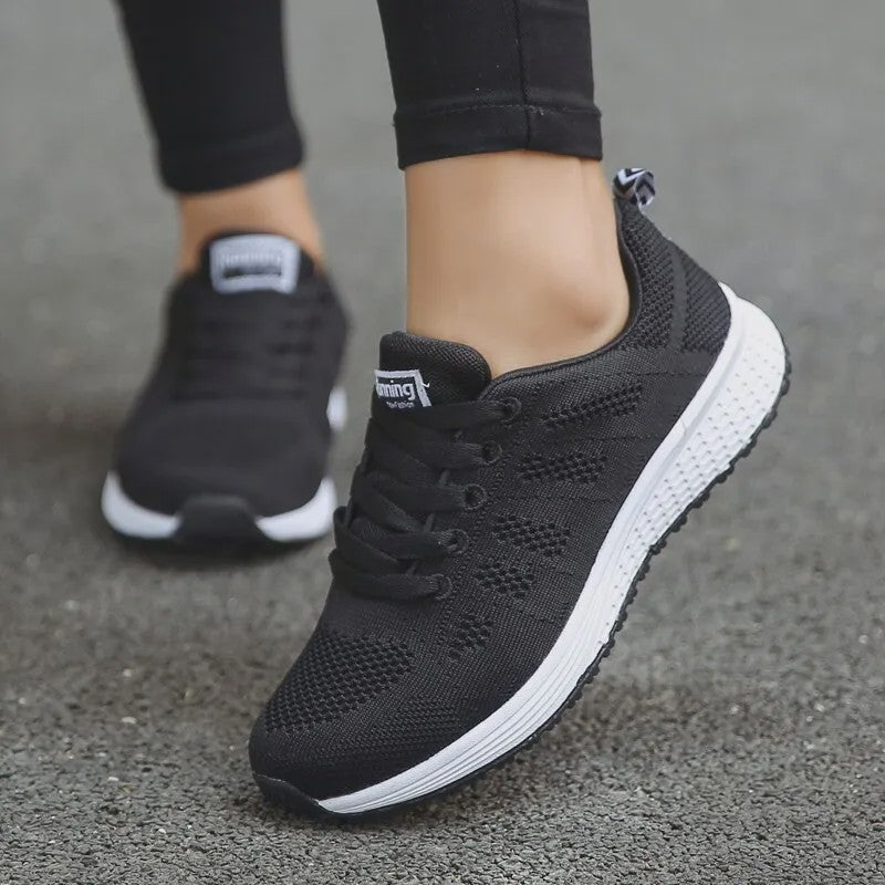 Dames Sneakers - Ademend Mesh Casual Schoenen voor Comfortabel Wandelen en Dagelijks Gebruik