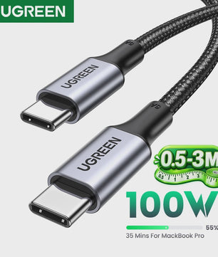 UGREEN 100W USB-C naar USB-C Kabel met E-Marker Chip - PD Fast Charging