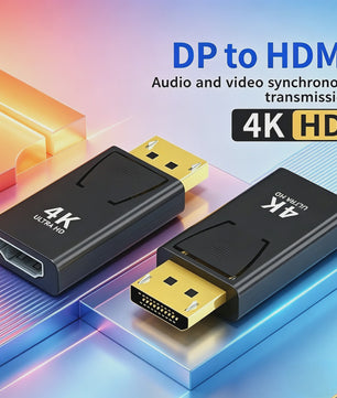 4K DisplayPort naar HDMI Adapter: DP Male naar HDMI Female Converter
