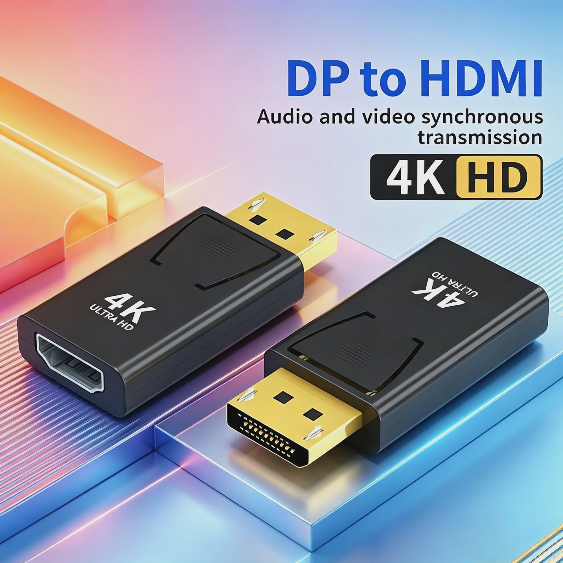 4K DisplayPort naar HDMI Adapter: DP Male naar HDMI Female Converter