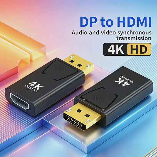 4K DisplayPort naar HDMI Adapter: DP Male naar HDMI Female Converter