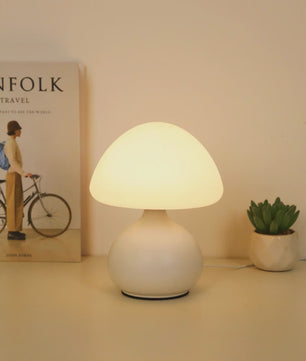 Moderne Mushroom Tafellamp met 3 Kleurinstellingen en Traploos Dimmen - Sfeervolle Huisdecoratie