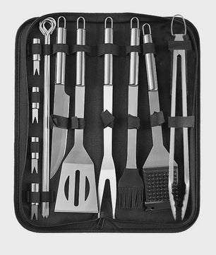 Complete Barbecue Set RVS - 15 Delig BBQ Gereedschap & Accessoires