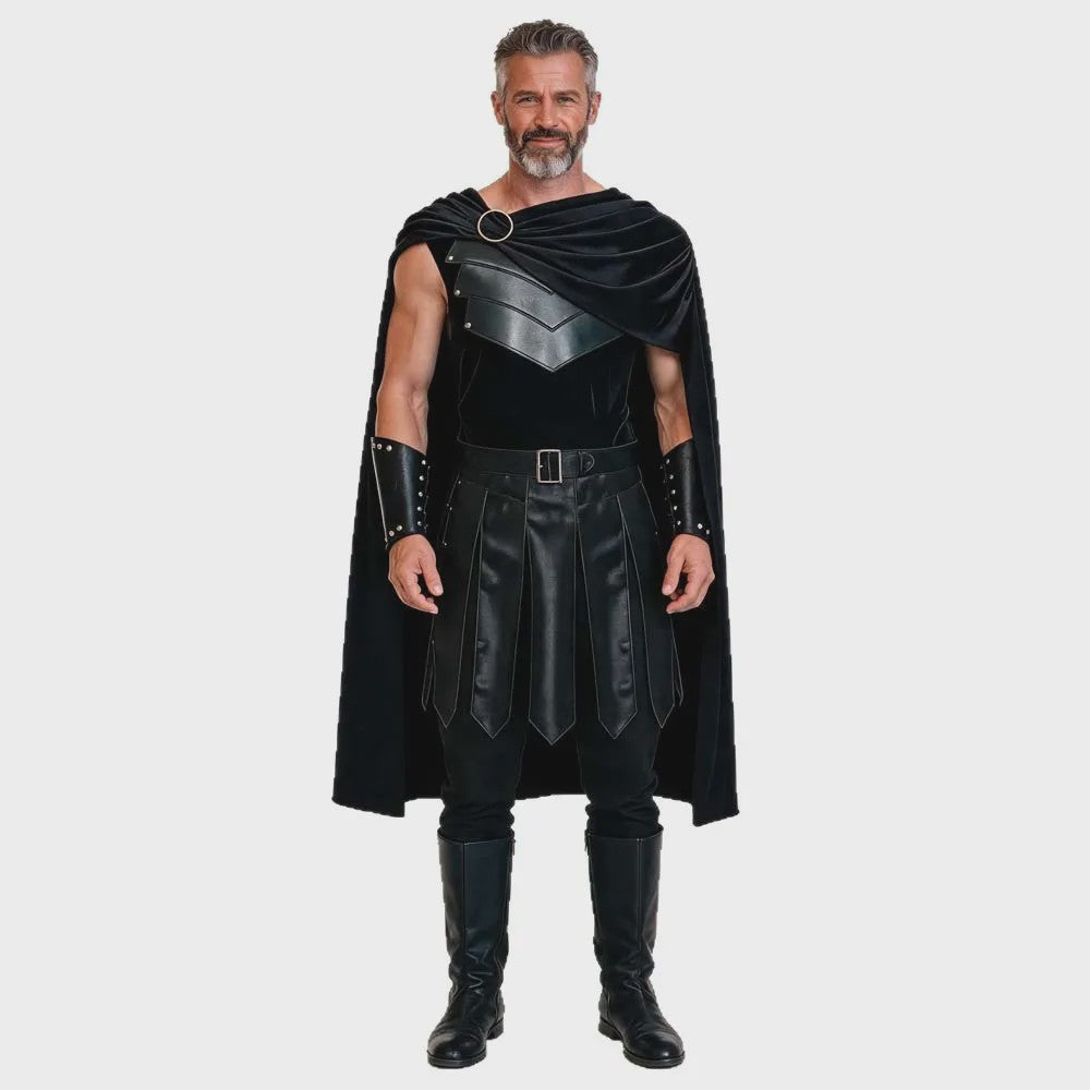 Odysseus Ridder Kostuum Zwart - Volwassen Cosplay & Halloween