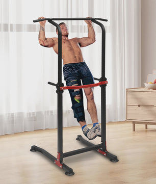 Krachtstation Power Tower: Multifunctioneel Dip Station & Pull-up Bar voor Thuis Fitness