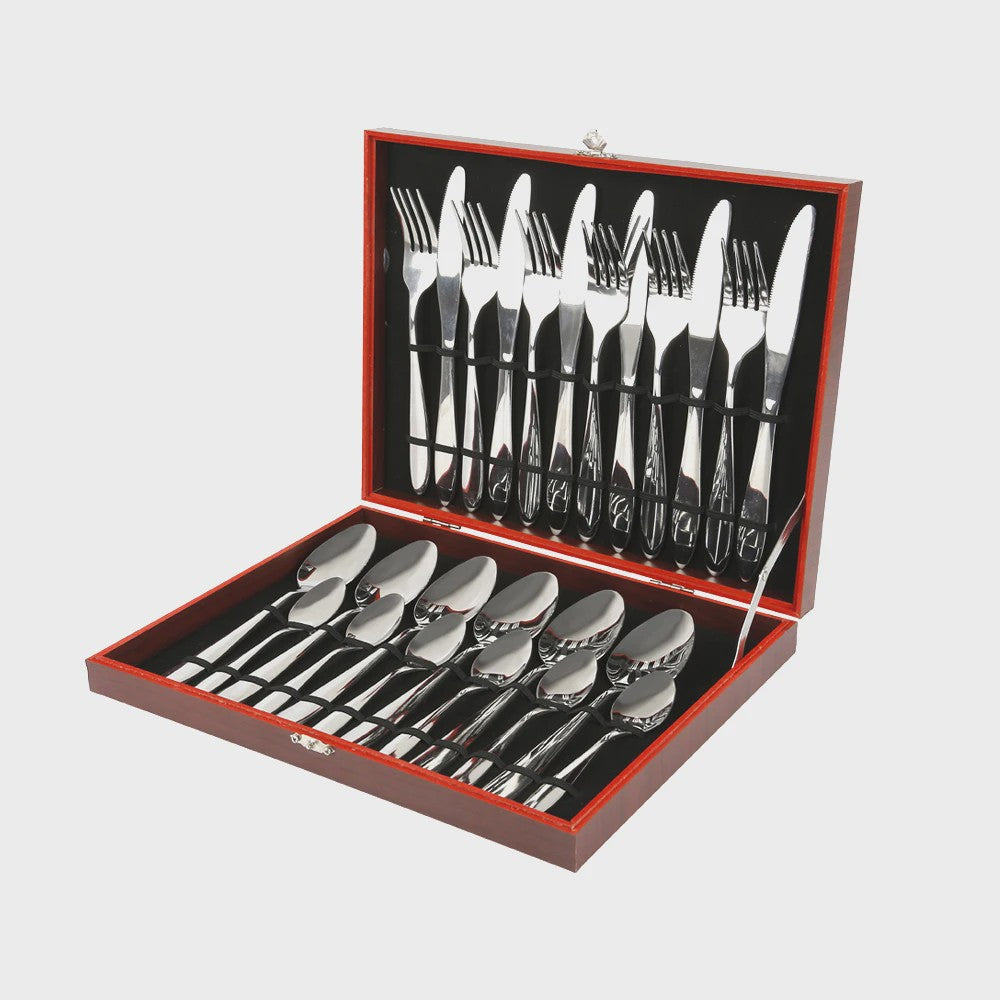 24-delige Bestekset voor 6 Personen - Luxe Geschenkbos