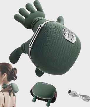 Draadloze Nek- en Schoudermassager met Verwarmingsfunctie & 3 standen - USB Oplaadbaar