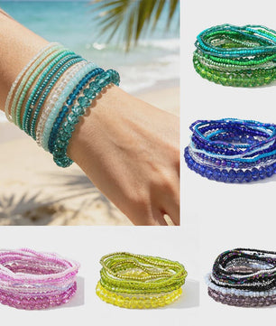 Set van 10 Bohemia Kralen Armbanden - Zomerse Stijl & Strand Vakantie Sieraden