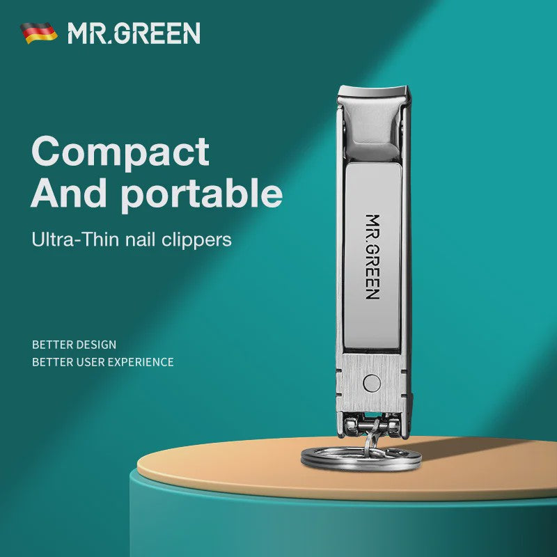 MR. GREEN Ultra-Dunne Nagelknipper - Inklapbaar, Draagbaar & Roestvrij Staal