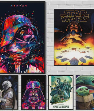 Star Wars Yuda Schilderij - HD Canvas Muurdecoratie voor Woonkamer & Bar