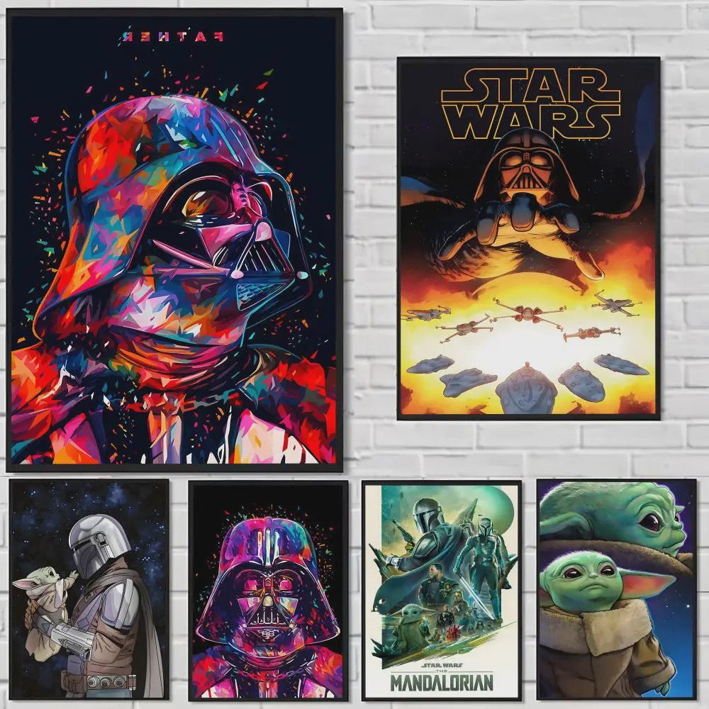 Star Wars Yuda Schilderij - HD Canvas Muurdecoratie voor Woonkamer & Bar