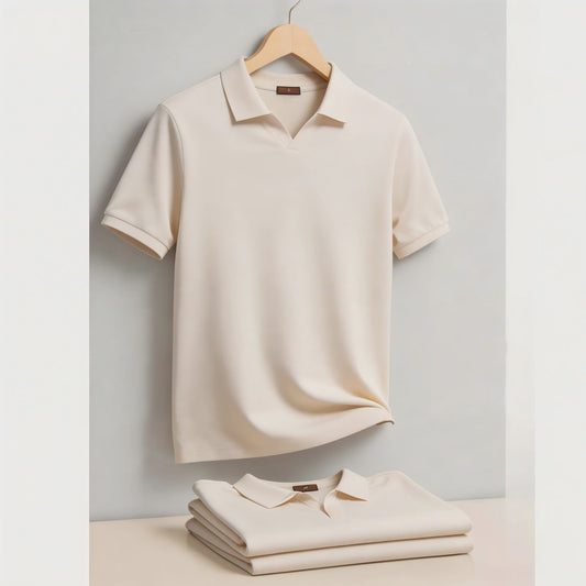 AIOPESON Heren Polo Shirt - Ademend, Zijdezacht & Stijlvol 'Old Money' Design