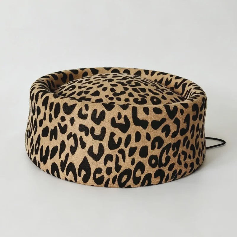 Stijlvolle Dames Baret met Luipaardprint - Mode Hoed voor Elke Gelegenheid