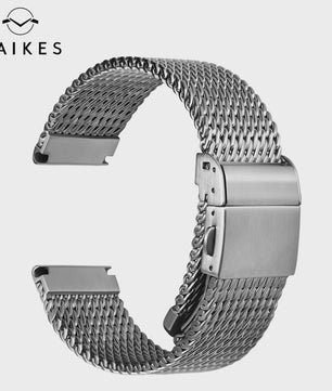MAIKES Milanese Horlogeband RVS 316L - 20mm, 21mm, 22mm - Geschikt voor Rolex, Omega, IWC, Breitling