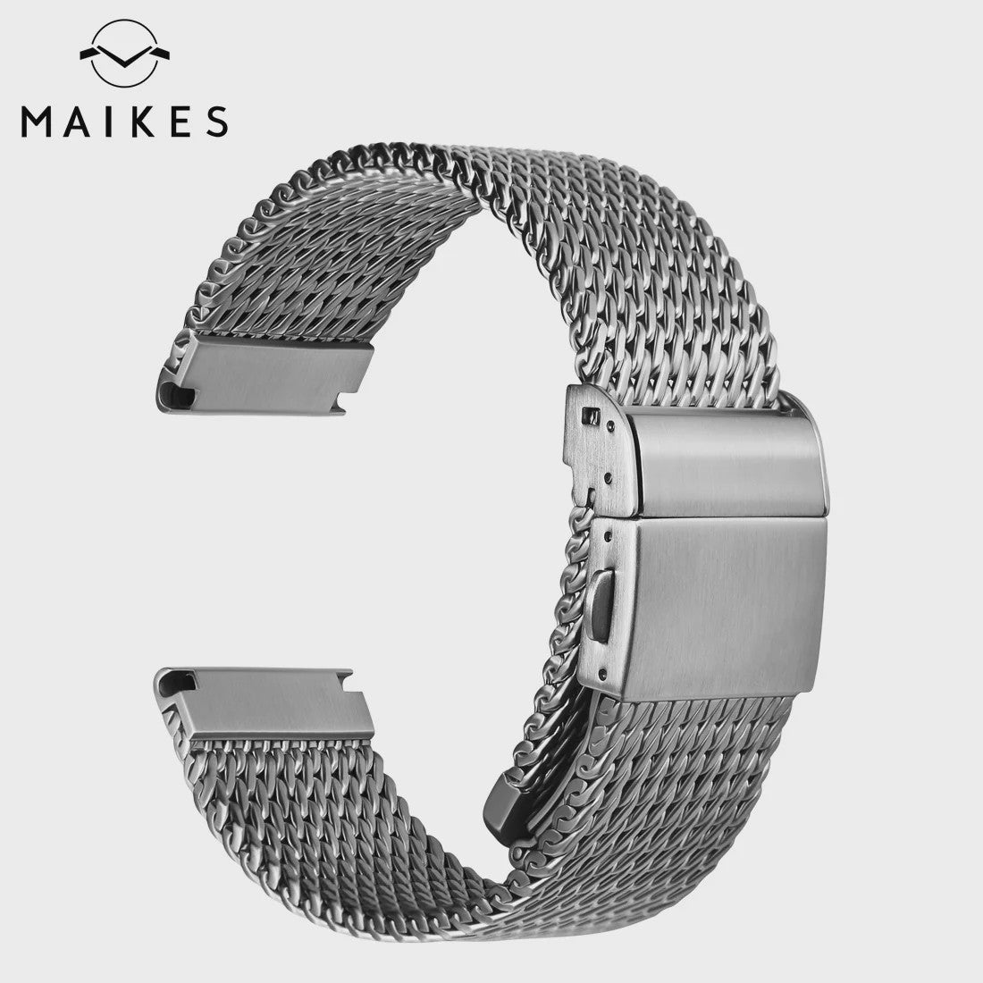 MAIKES Milanese Horlogeband RVS 316L - 20mm, 21mm, 22mm - Geschikt voor Rolex, Omega, IWC, Breitling