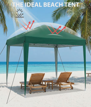 Pop-up Gazebo Tent 3x3M - UV & Regenbestendig, Verstelbare Hoogte, Inclusief Draagtas