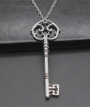 Vintage Sleutelhanger Ketting - Grote Opvallende Hanger voor Dames en Heren