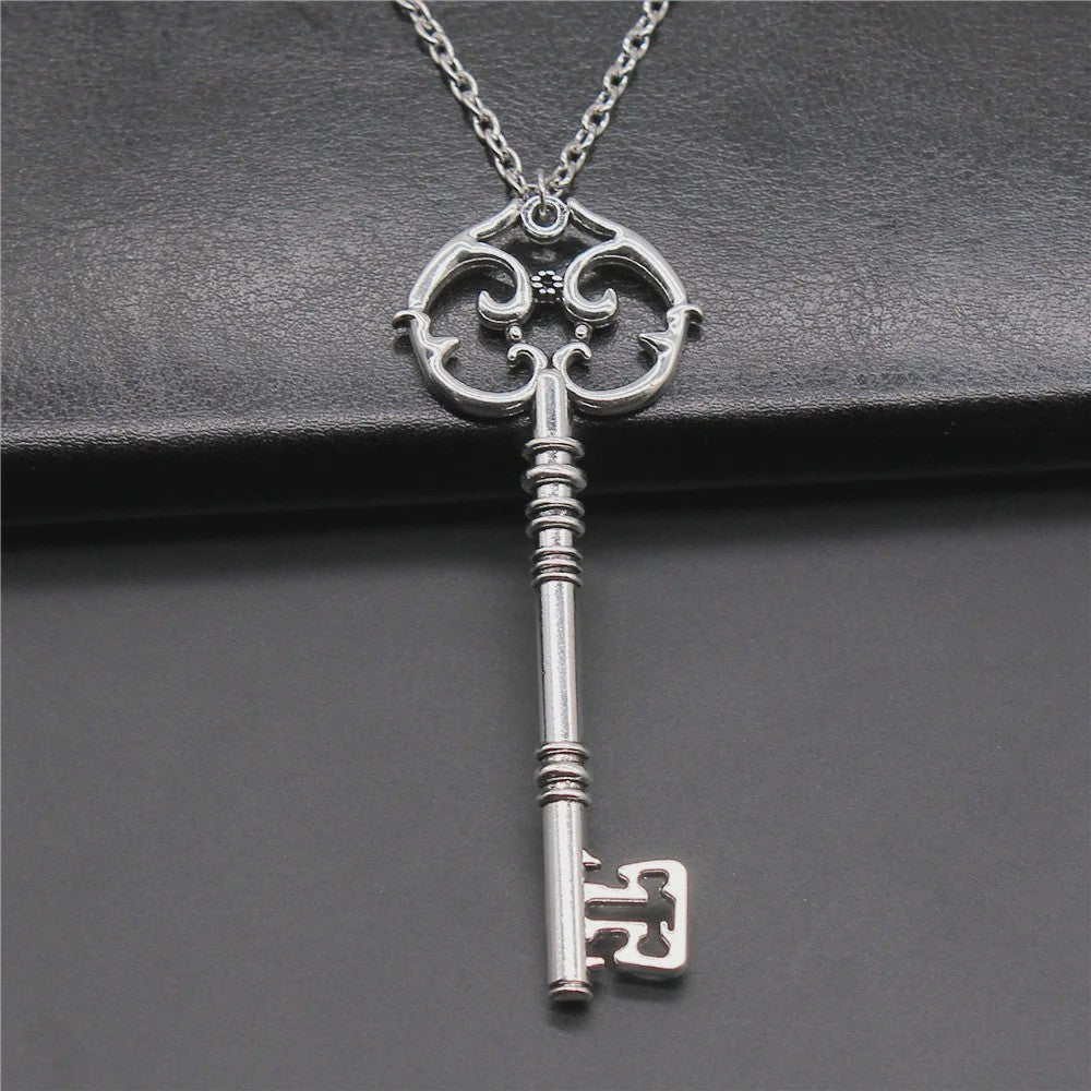 Vintage Sleutelhanger Ketting - Grote Opvallende Hanger voor Dames en Heren