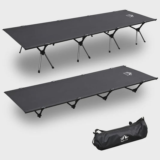 Night Cat Opvouwbaar Campingbed - Draagbaar Veldbed voor Volwassenen - Makkelijk Op te Zetten Outdoor Slaapbed