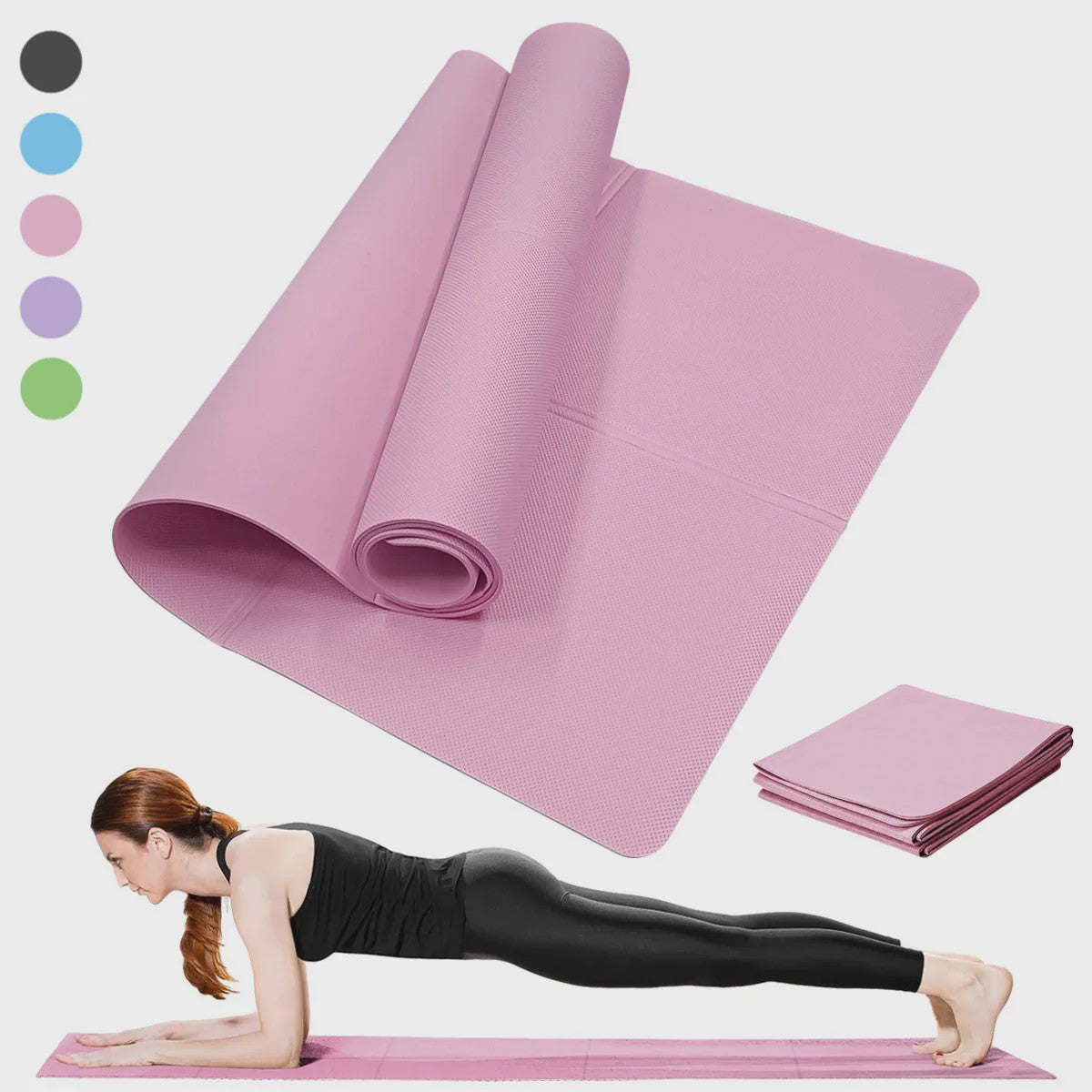 Antislip Yoga & Pilates Mat - 3mm, 4mm of 6mm Dik - Comfortabel & Duurzaam