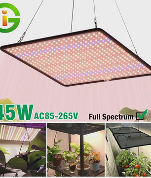 45W Full Spectrum LED Groeilamp - Dimbare Aluminium Kweeklamp voor Planten