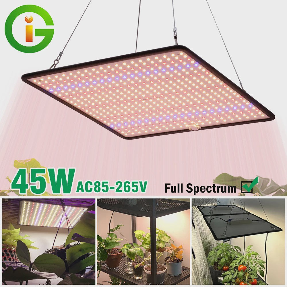 45W Full Spectrum LED Groeilamp - Dimbare Aluminium Kweeklamp voor Planten