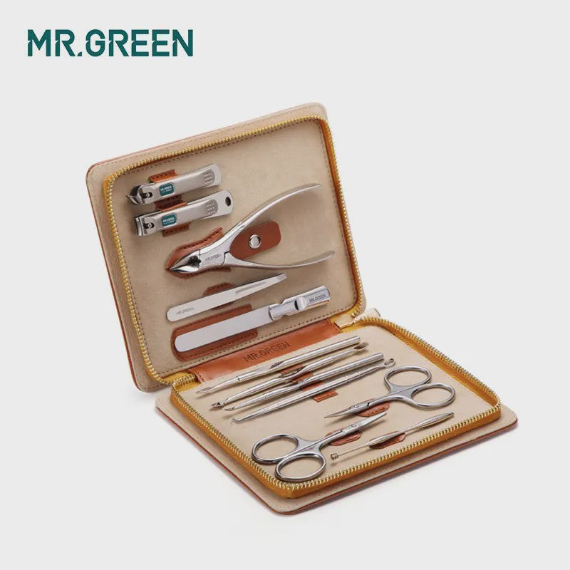 MR.GREEN 12-delige Manicure Set - Roestvrij Staal Nagelverzorging & Pedicure Kit