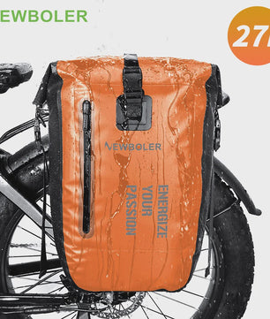 Waterdichte Fietstas 27L - Grote Capaciteit Achterdrager Bagage voor Fiets & E-bike