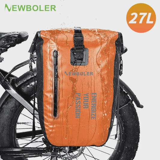 Waterdichte Fietstas 27L - Grote Capaciteit Achterdrager Bagage voor Fiets & E-bike