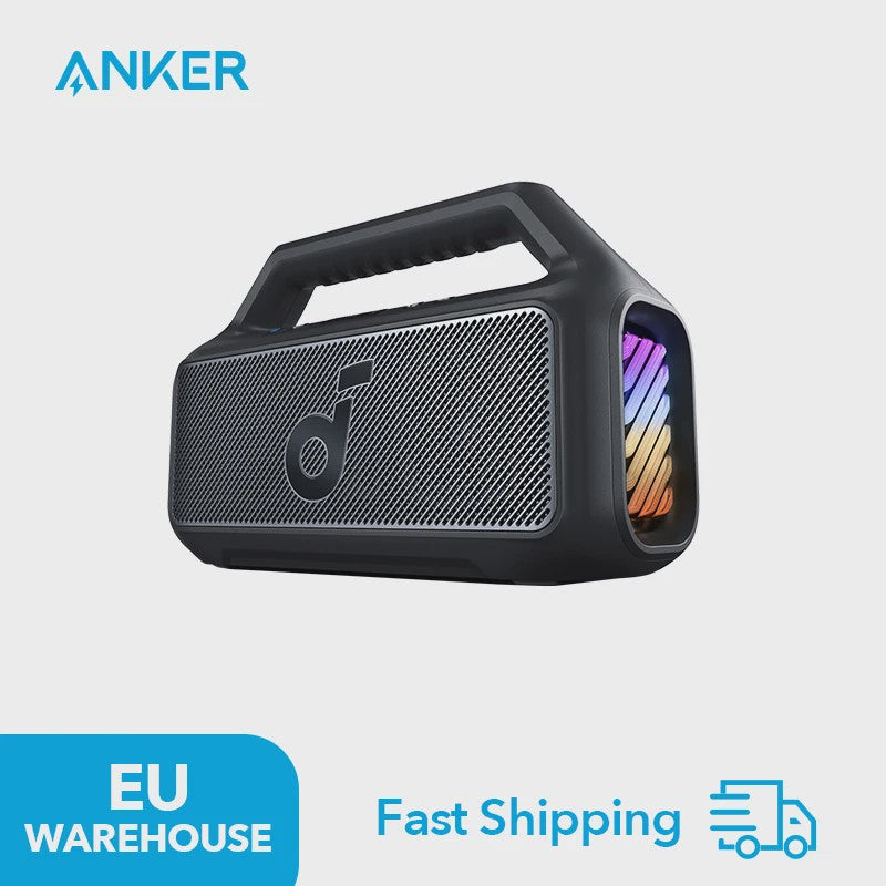 Soundcore Boom 2 Outdoor Bluetooth Speaker - 80W, IPX7 Waterdicht, 24H Batterij, LED Licht
